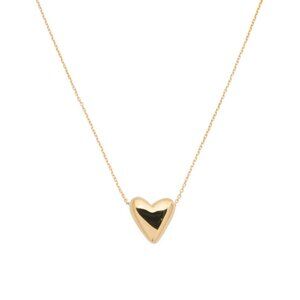 MIA FIORE Gold Made In Italy 18kt Gold Plated Sterling Silver Heart Necklace